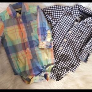 Carter's 9M button up boys onesies
